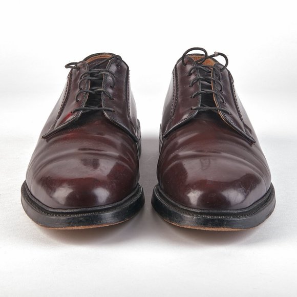 O'Sullivan Men's Burgundy Oxblood Leather Derby PTB Dress Shoes Size 10 C - Picture 5 of 8
